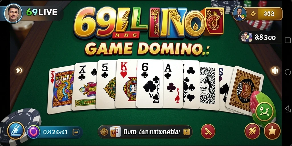 Tampilan menarik dari gameplay seru 69LIVE di smartphone.