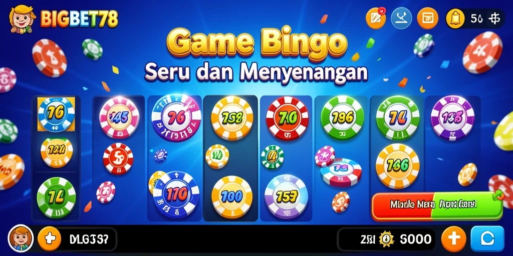 Tampilan menarik dari gameplay Bingo BIGBET78.