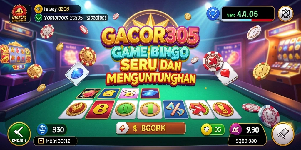 Tampilan gameplay seru GACOR305 dengan kartu Bingo yang menarik.